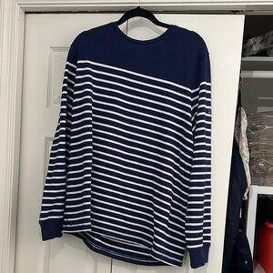Polo by Ralph Lauren Blue and White Striped Sweater